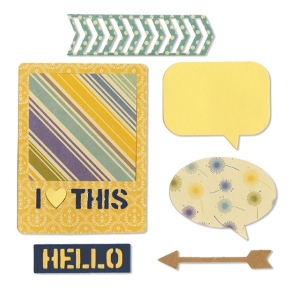 Sizzix Thinlits Die Set 10PK - Me encanta esto