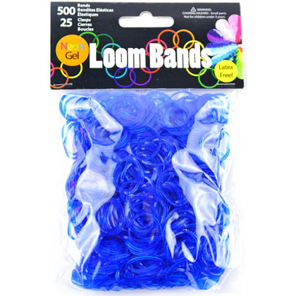 Loom bands - Neon Gel Azul oscuro