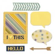 Sizzix Thinlits Die Set 10PK - Me encanta esto