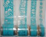 Pegatina de encaje para cumpleaño - Azul