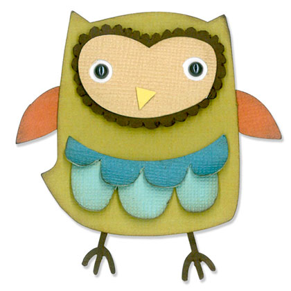 Sizzix Thinlits Die Set 9PK - Búho