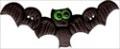 Botón - Bat with Curvy Wing