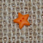 Botón - Pulled Star - Glow Orange S