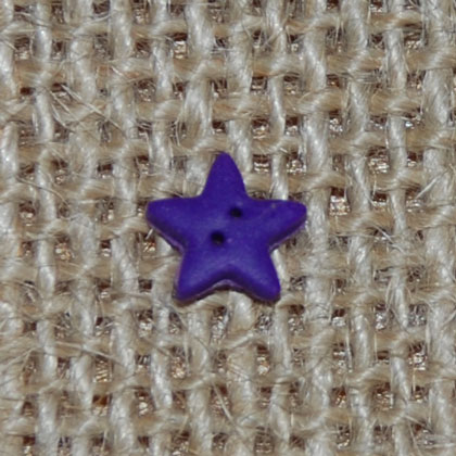 Botón - Pulled Star - Glow Purple S