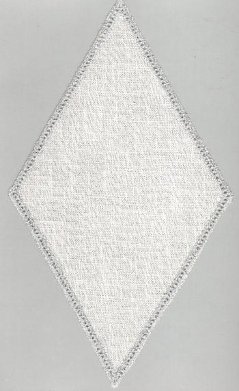 Tapete Diamante - Lurex Plata