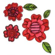 Sizzix Framelits Die Set 8PK w/Stamps - Flores #5