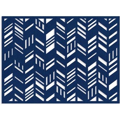 Sizzix Thinlits Die - Fachada tarjeta, Cheurón