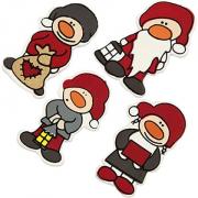 Pegatinas - Elfos de Navidad 4x2,5 cm