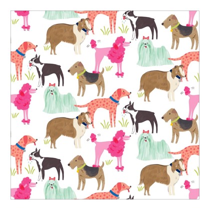 Hoja de Papel Dog Breeds 30 x 30 cm