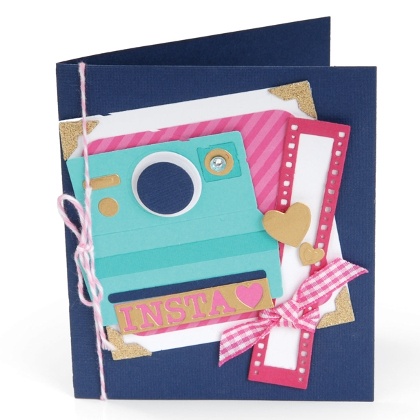 Sizzix Thinlits Die Set 16PK - Tarjeta, Cámara Instantánea