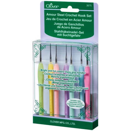 Set Ganchillos Amour - Pastel