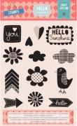 Set Sellos Craft Asylum Hello Sunshine