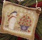 Snow Birds In Tow-2015 Snowman Ornament (with charm)