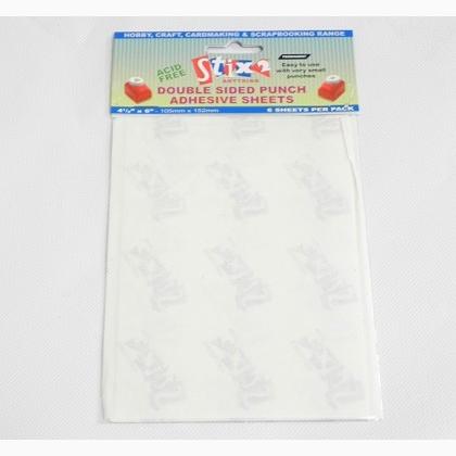Hojas adhesivas de doble cara para perforadora
