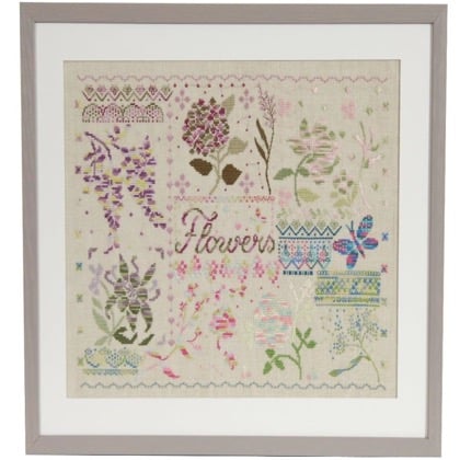 Folleto punto de cruz Coloris - Flores