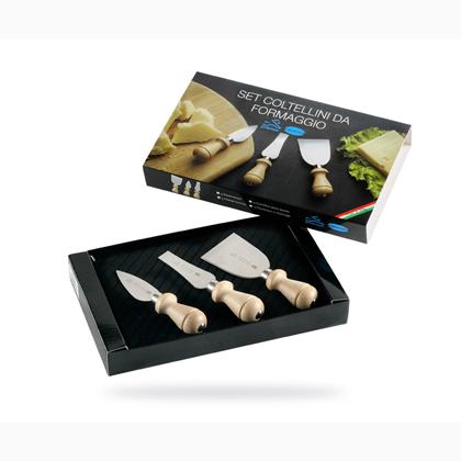 Conjunto de tres cuchillos de queso