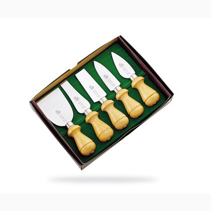 Conjunto de cinco cuchillos de queso