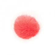 Pompones de falsa piel Coral - cm. 13