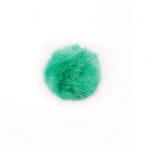 Pompones de falsa piel Verde - cm. 5