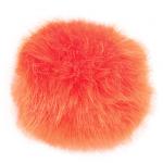 Pompones de falsa piel Naranja - cm. 5