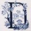 Le grand ABC «Toile de Jouy» Azul