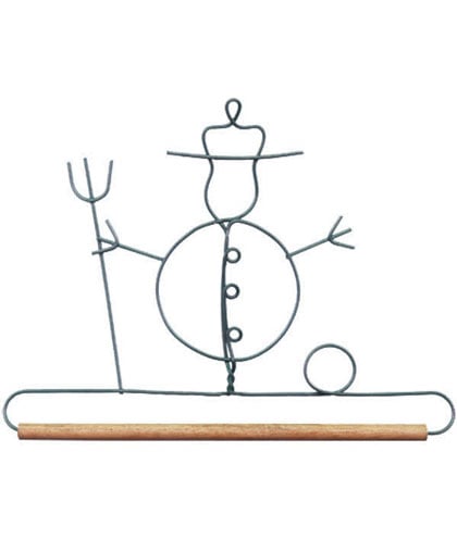 Percha muñeco de nieve