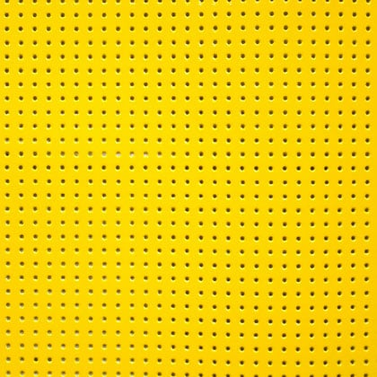 Suporte de vinilo perforado y lacado - Amarillo