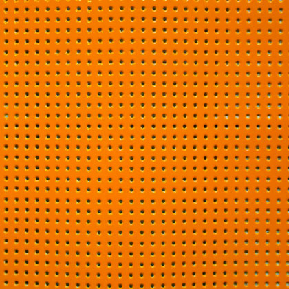 Suporte de vinilo perforado y lacado - Naranja