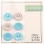 Fabric Buttons - Blue