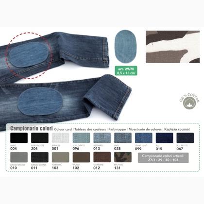 Mini parches térmico-adhesivos vaqueros - Camuflaje con blanco