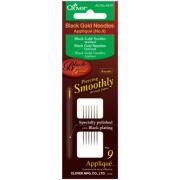 Agujas para Applique/Sharps - Negro/Oro n. 9