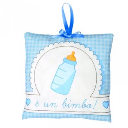 Decoración de nacimiento botella - Azul