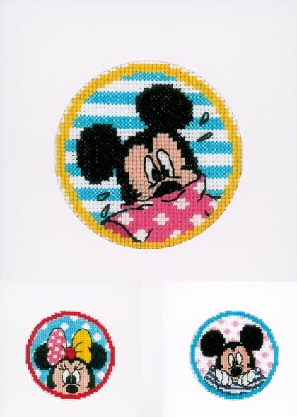 Tarjetas de felicitación - Minnie & Mickey- Conjunto de 3