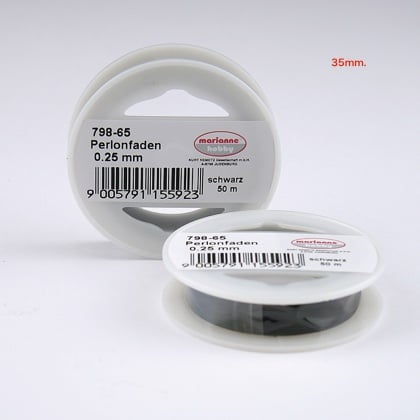 Hilo de nylon 0.35mm. Negro