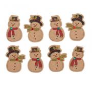 Set Adornos - 3D Snowmen