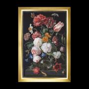 Still Life with Flowers in a Glass Vase, 1650-1683 - Negro - Aid