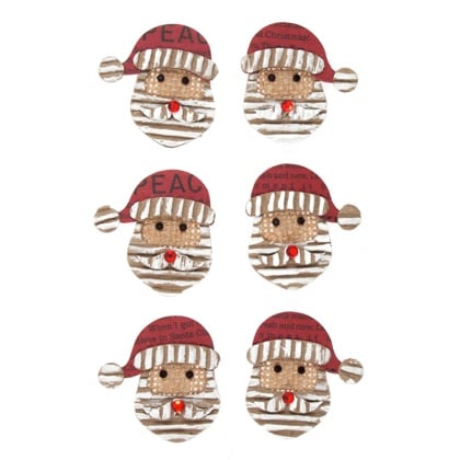 Set Adornos - Red Hat Santa