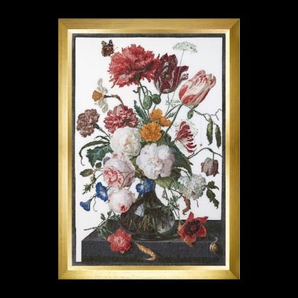 Still Life with Flowers in a Glass Vase, 1650-1683 - Aida