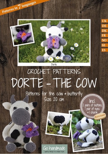 Dorte la vaca - Patrón y accesorios
