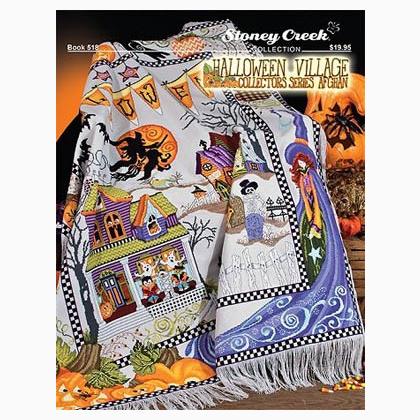 Halloween Village Collectors Series Afghan