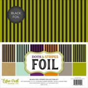Set papel para decoraciones - Black Foil Stripe