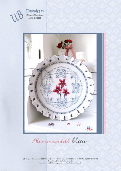 Blumenrondell blau