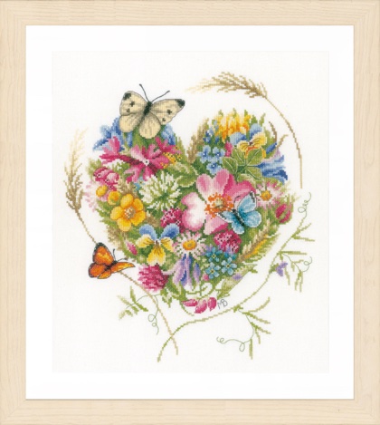 Un corazón de flores