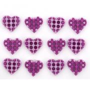 Polka Dot Hearts Lilac - 9459