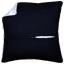 Parte posterior almohada 45x45 con cremallera - negro