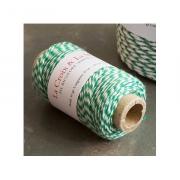 Cordoncito Baker's Twine Blanco y Verde