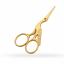 Tijeras para bordado cigüeña - Omnia - Arenado - Oro - 9 cm