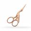 Tijeras para bordado cigüeña - Omnia - Arenado - Oro rosa - 9 cm