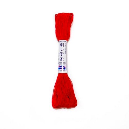 Hilo para Sashiko rojo