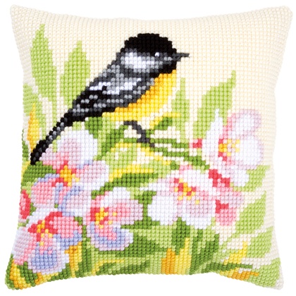 Almohada: Teta y flores